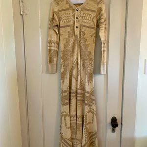 Aztec Western Waffle Knit Dress